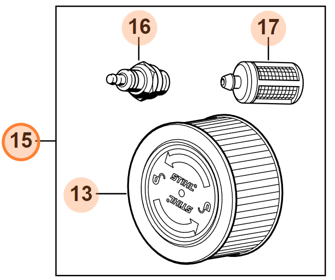 Stihl Service Kit 1141 007 4100 | Fits Many Models