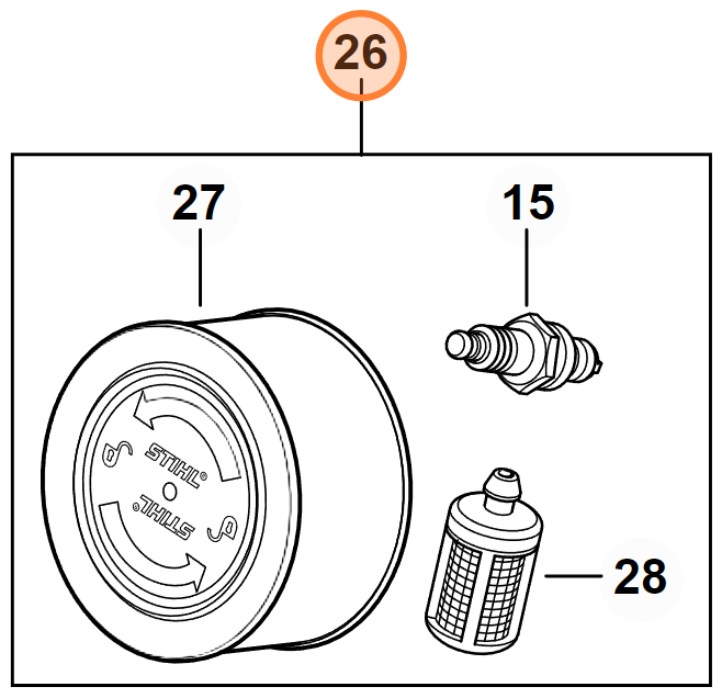 Stihl Service Kit | 1143 007 4101 | For MS 251, MS 251 C-BE, MS 251 Wood Boss