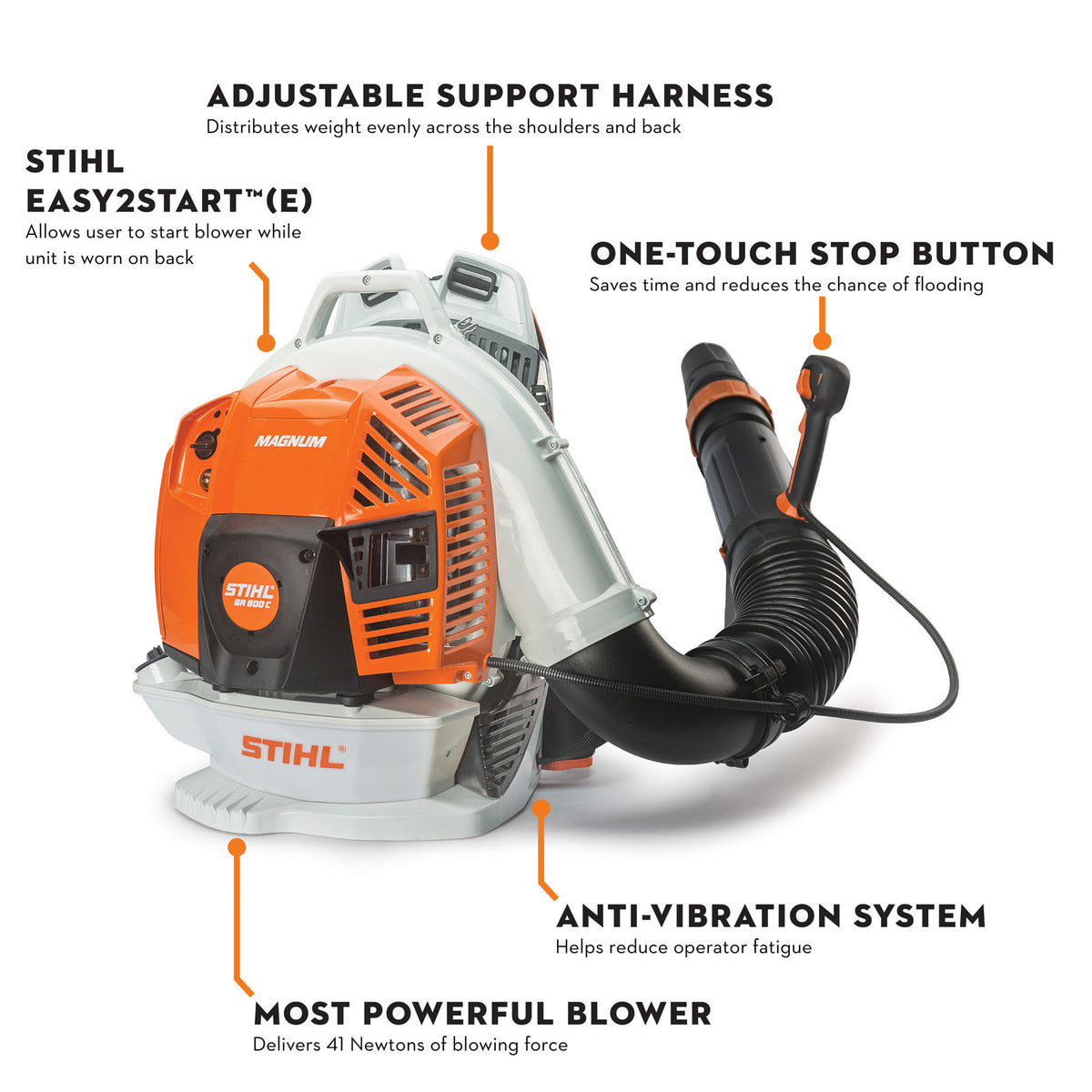 Stihl BR 800 C-E Gas Backpack Blower