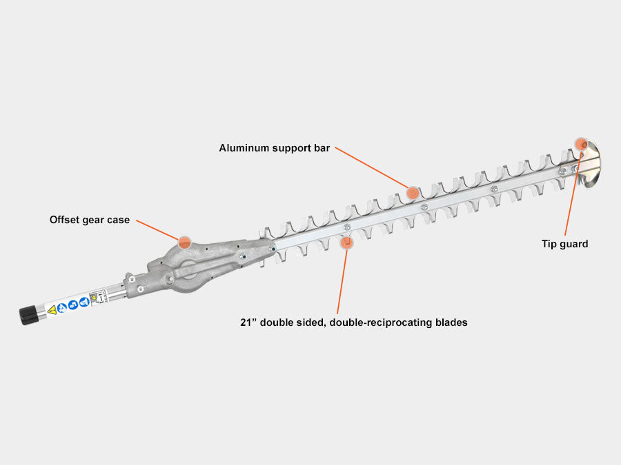 Echo Mid-Reach Hedge Trimmer Attachment | 99944200640 | Pro Attachment Series