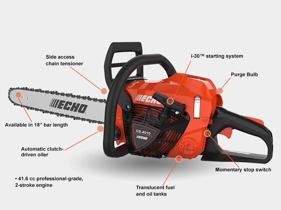 Echo CS-4010 Gas Chainsaw  | Rear Handle