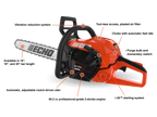 Echo CS-4920 Gas Chainsaw  | Rear Handle