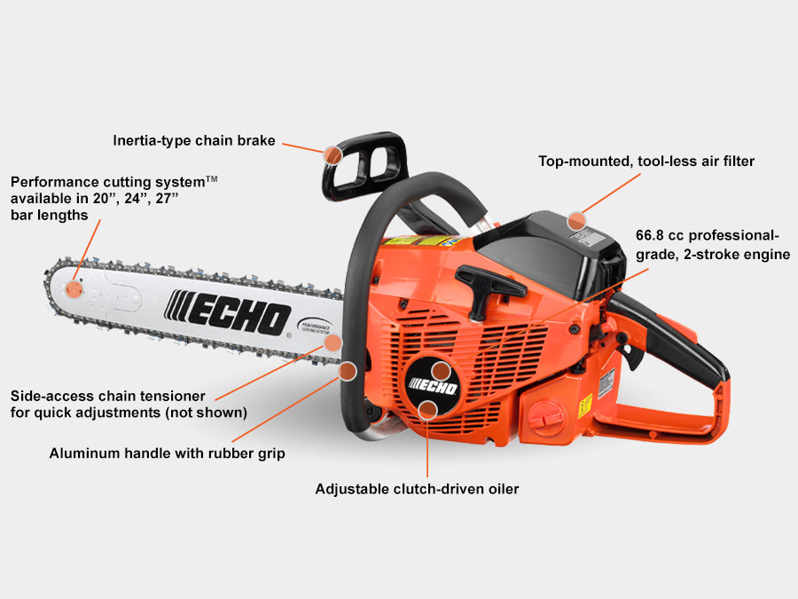 Echo CS-680 Gas Chainsaw  | Rear Handle