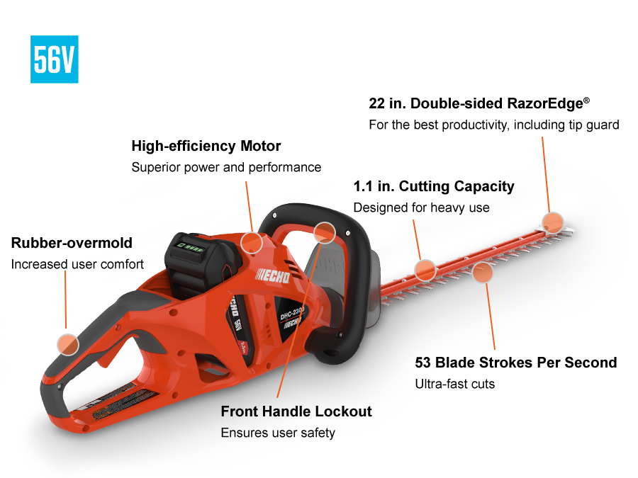 Echo DHC-2300 Battery Powered Hedge Trimmer