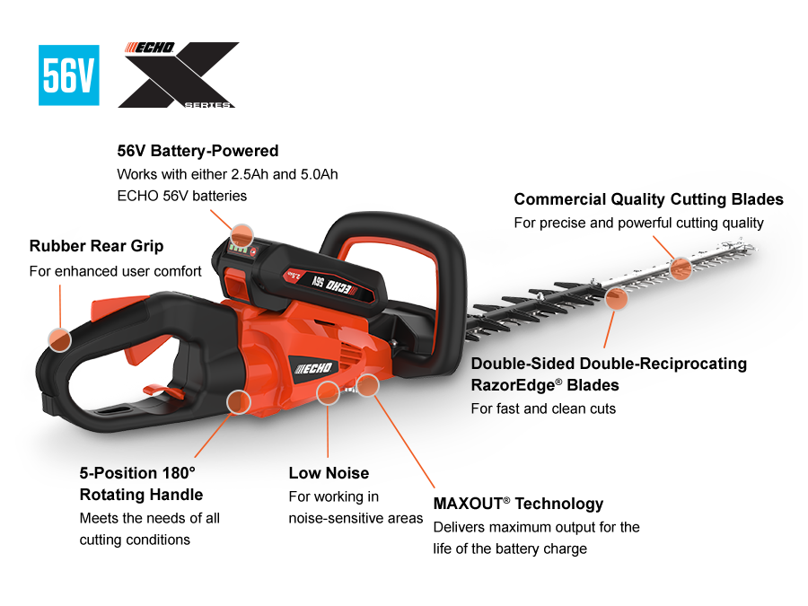 Echo DHC-2800 Battery Powered Hedge Trimmer