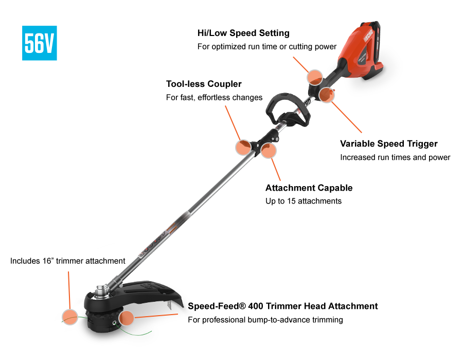 Echo DPAS-2100SB Battery Powerhead & Trimmer Attachment