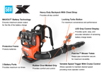 Echo DPB-5900T Battery Powered Backpack Blower