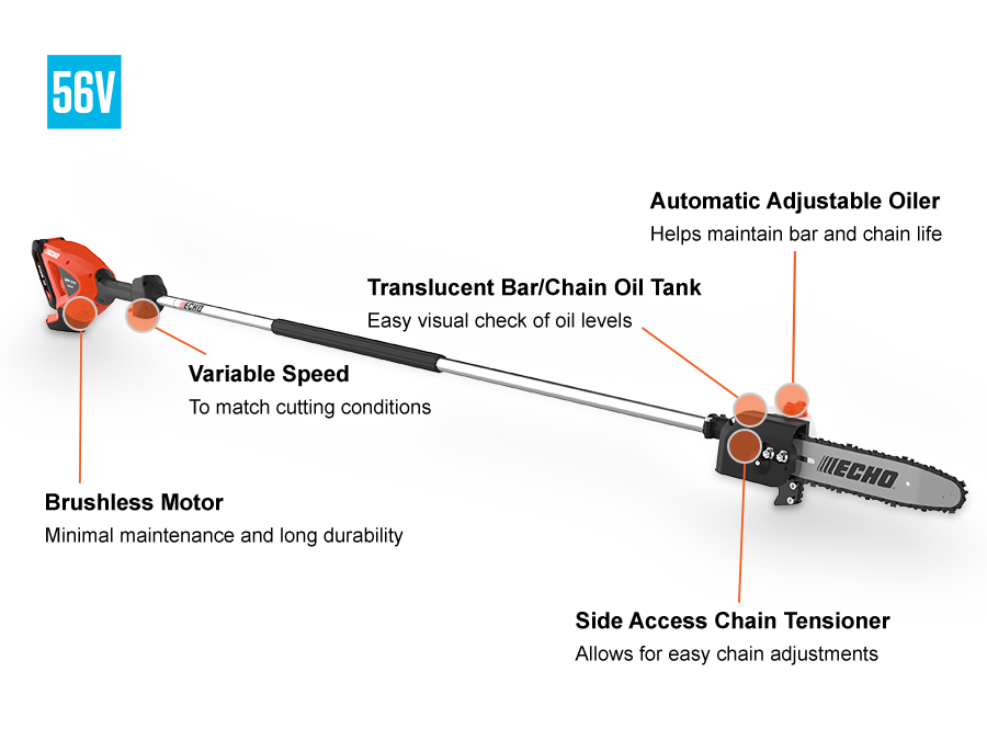 Echo DPPF-2100 Battery Powered Pole Pruner