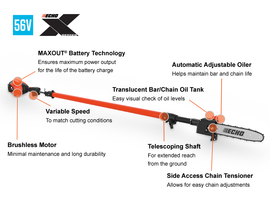Echo DPPT-2600H Battery Powered Pole Pruner