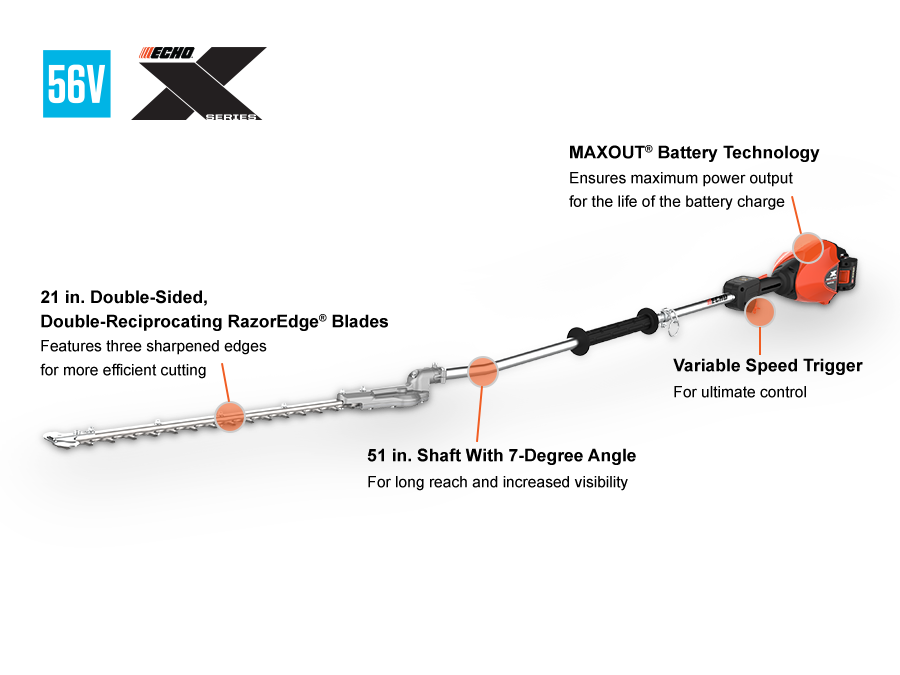 Echo DSHC-2600 Battery Powered Hedge Trimmer