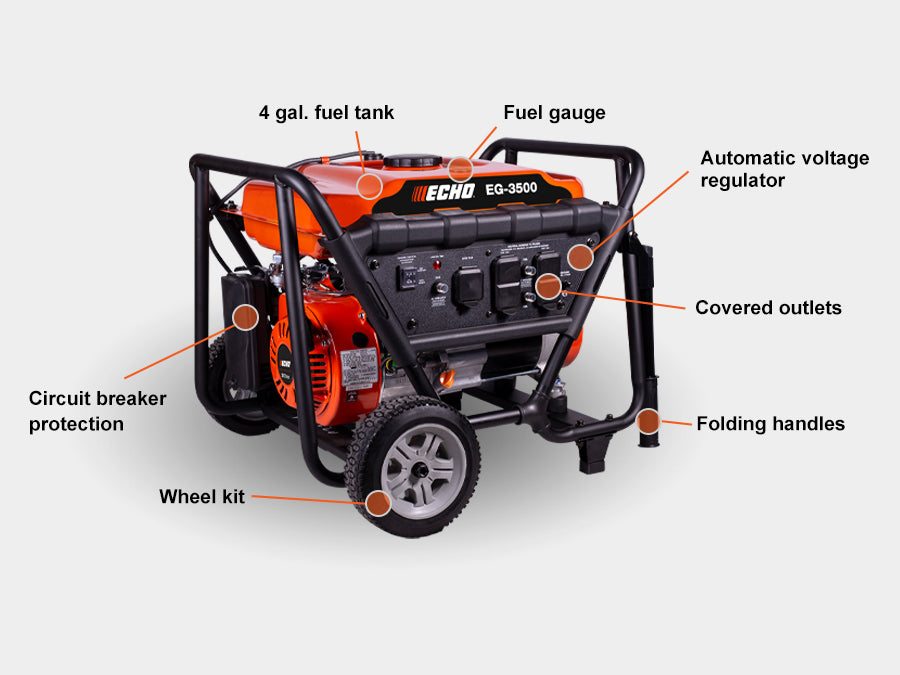 Echo EG-3500 Portable Generator | 3500 Watt