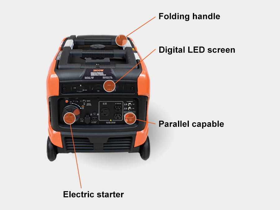 Echo EGi-3600LN Portable Generator | 3600 Watt, Low Noise