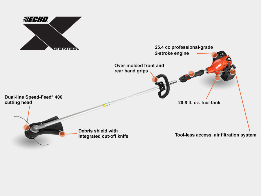 Echo SRM-2620 Straight Shaft Trimmer | 25.4cc | X-Series