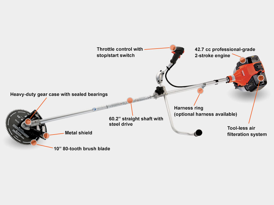 Echo SRM-410U Straight Shaft Brushcutter | Bike Handle | 42.7cc