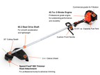 Echo SRM-410X Straight Shaft Brushcutter | Loop Handle | 42.7cc