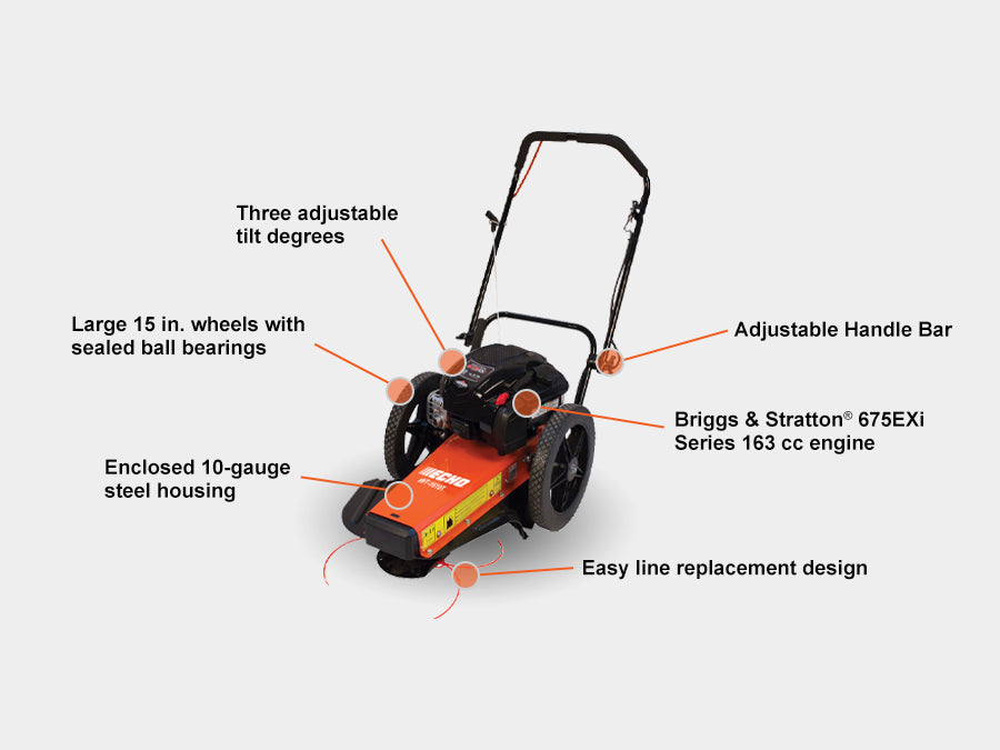 Echo WT-1610T Wheeled Trimmer | 163cc Briggs, Tilt Version