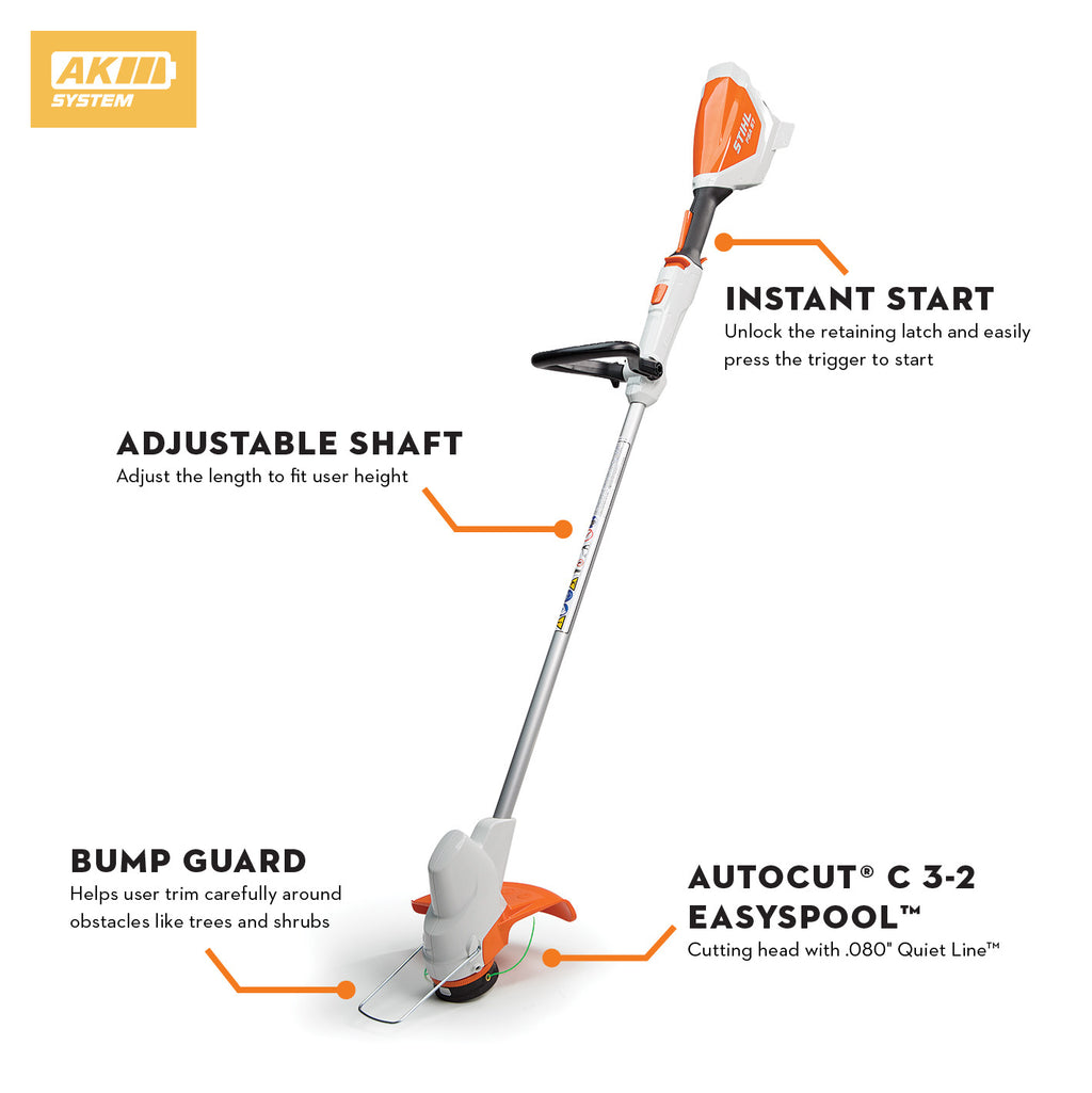 Stihl FSA 57 Battery Powered Trimmer | Set includes AK 20 & AL 101 Charger