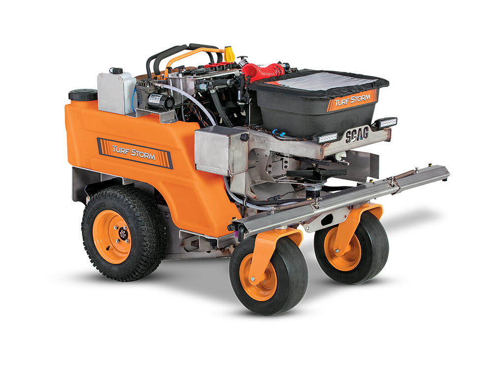 Scag Turf Storm | 30 Gallon Spreader | 23 HP Briggs Vanguard