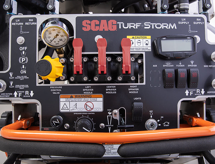 Scag Turf Storm | 30 Gallon Spreader | 23 HP Briggs Vanguard