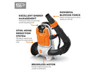 Stihl BGA 300 Battery Powered Backpack Blower | Unit Only