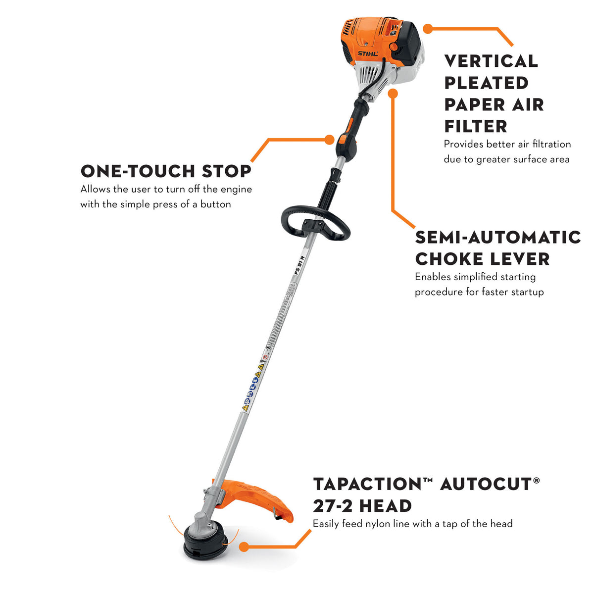 Stihl FS 91 R Professional Loop Handle Gas Trimmer | 28.4cc