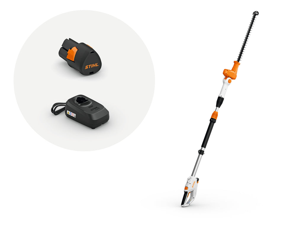 Stihl HTA 40 Battery Powered Extended-Reach Hedge Trimmer Set | Includes AS 2 & ALS 31