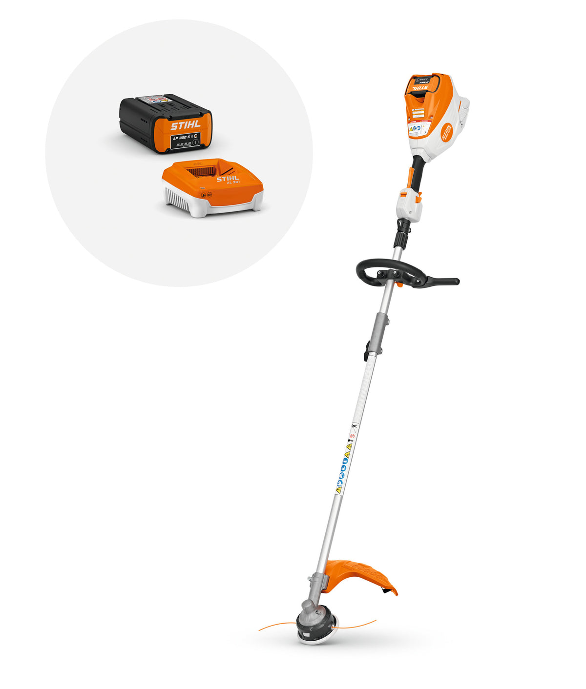 Stihl KMA 120 RFS Battery Powered Kombi Motor & Trimmer Attachment | Includes AP 200 S Battery & AL 301 Charger
