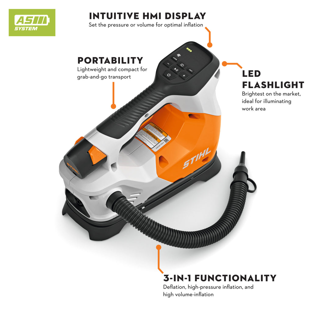 Stihl KOA 20 Battery Powered Inflator | Includes AS 2 battery & AL 1 Charger