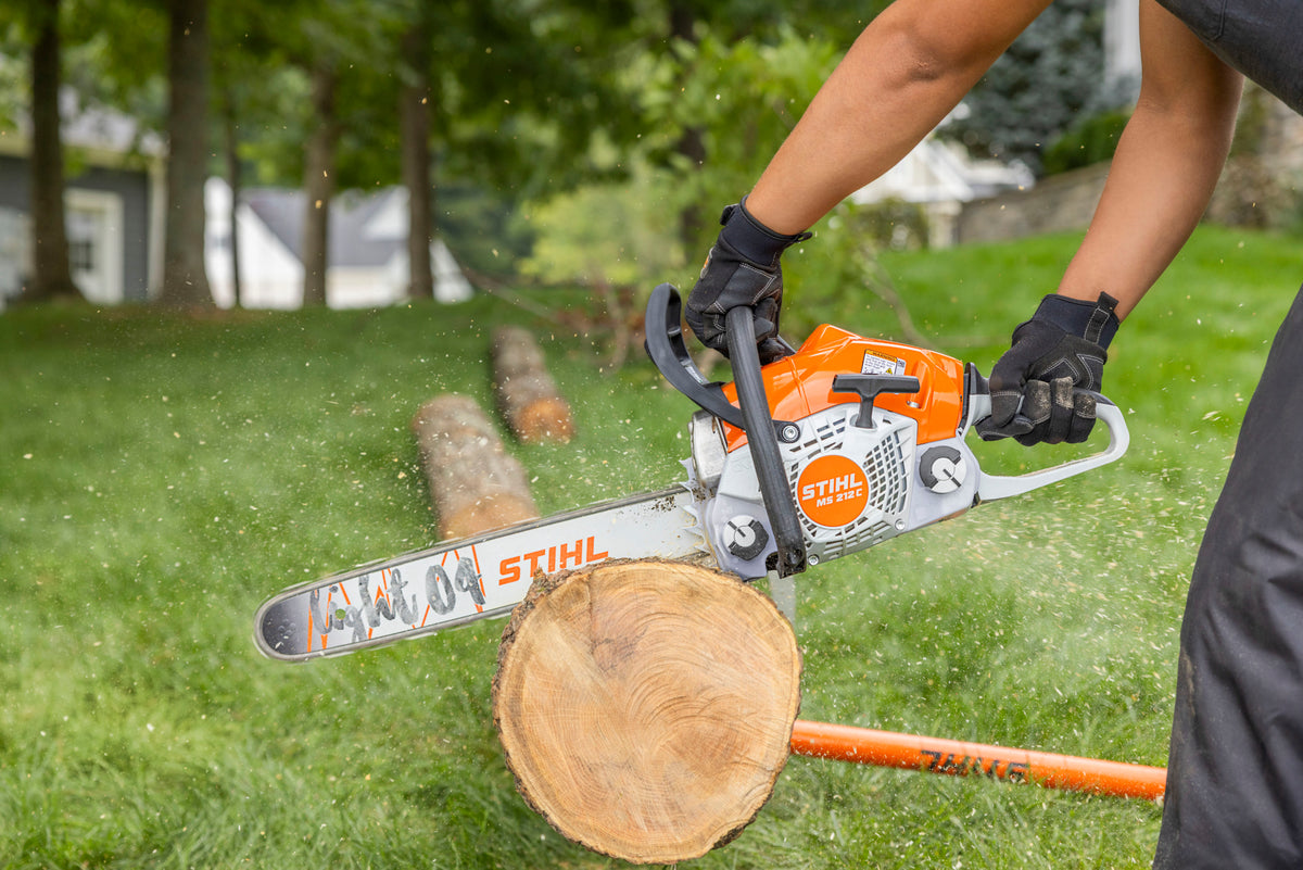 Stihl MS 212 C-BE Gas Chainsaw | Quick Chain Adjuster | 18" Guide Bar 3/8" Pitch .050" Gauge
