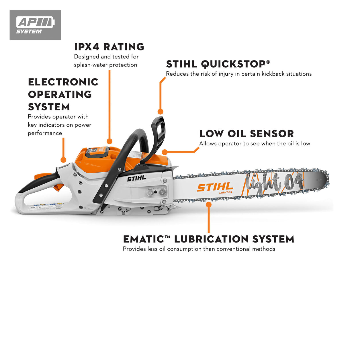 Stihl MSA 300 C-O Battery Powered Chainsaw | Unit Only