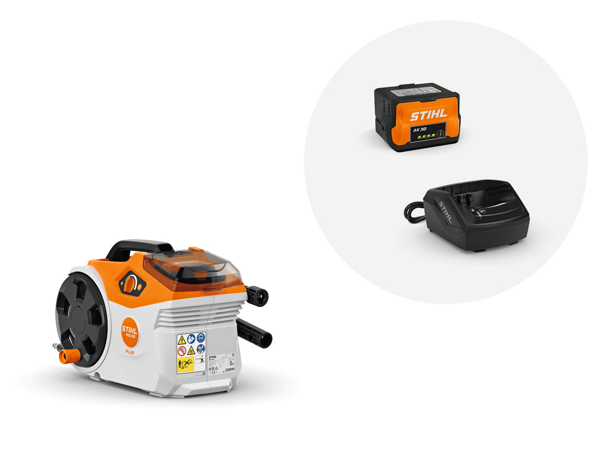 Stihl REA 60 Plus Battery Powered Pressure Washer | Set includes AK 30 Battery & AL 101 Charger