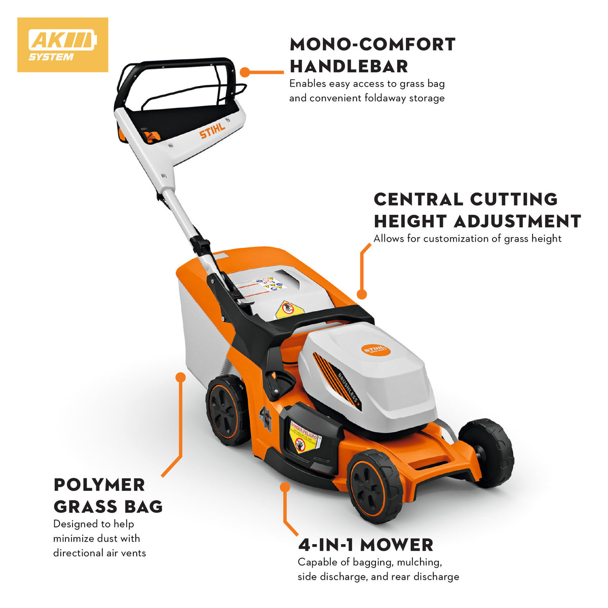 Stihl RMA 448 V Battery Powered Mower | Set Includes AK 30 S Battery & AL 101 Charger