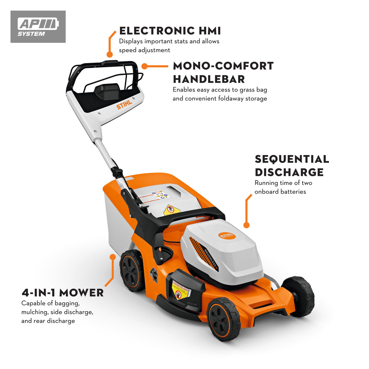 Stihl RMA 453 PV Battery Powered Mower | Set Includes AP 300 S Battery & AL 301 Charger