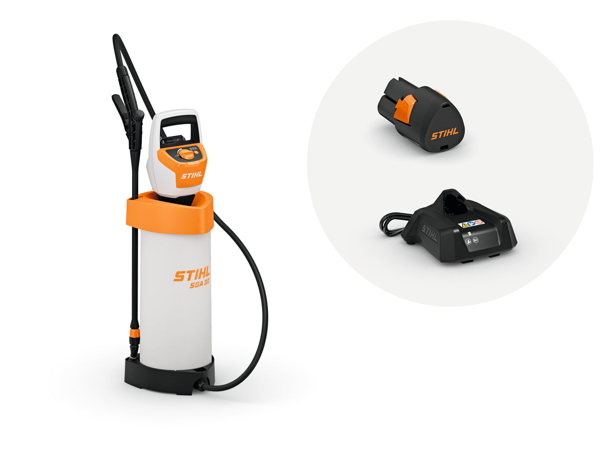 Stihl SGA 30 Battery Powered Sprayer | Includes AS 2 Battery & AL 1 Charger | AS Battery System