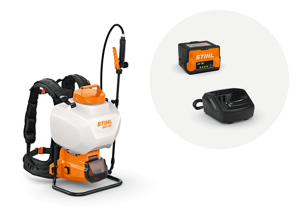 Stihl SGA 60 Battery Powered Backpack Sprayer Set | Includes AK 10 Battery & AL 101 Charger