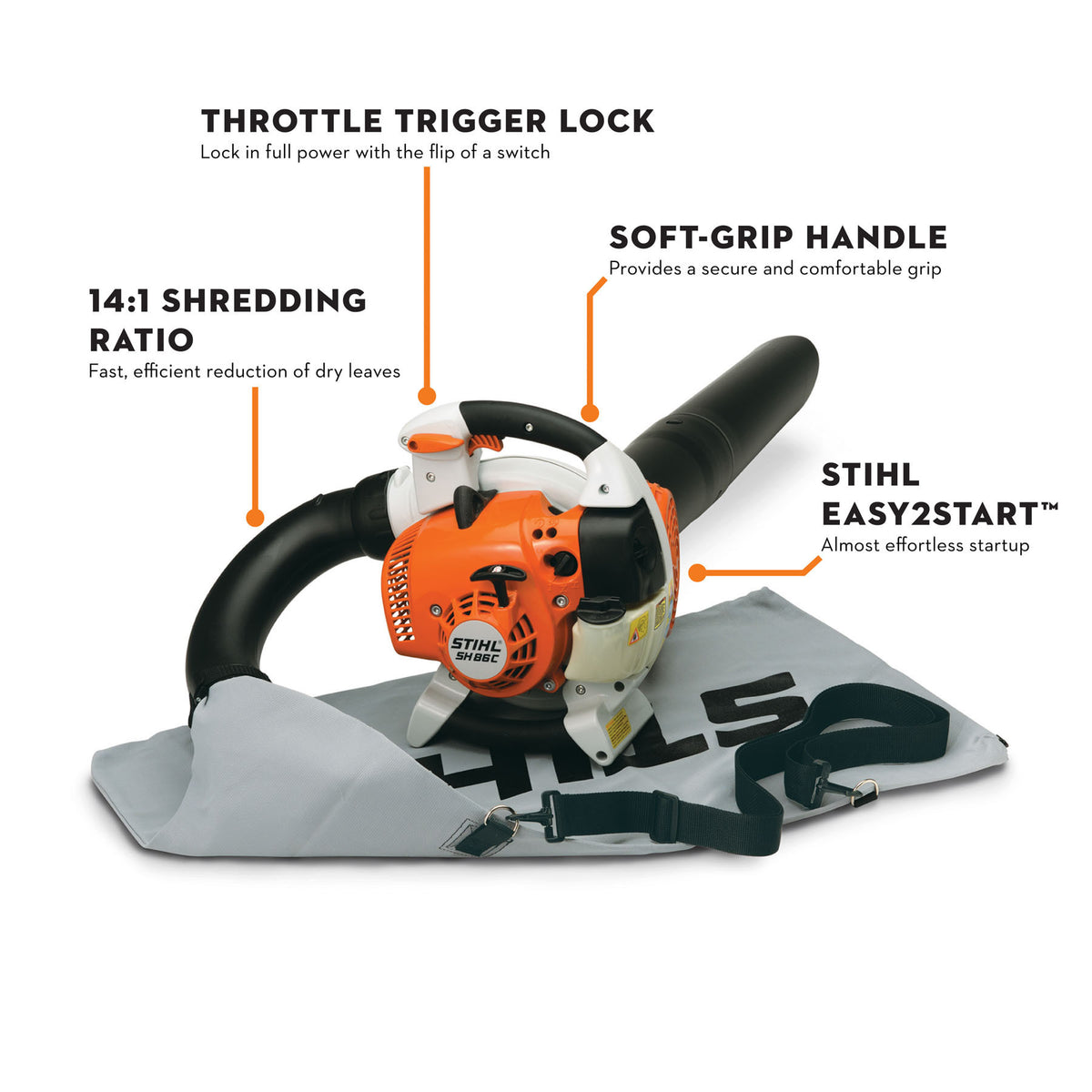 Stihl SH 56 C-E Shredder Handheld Vacuum/Blower