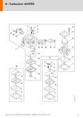 Stihl Carburetor Assembly 4147 120 0653 | Fits FS 461 C-EM | 4147/53