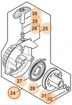 Stihl Rewind Starter Assembly | 4149 190 4001 | Fits many models