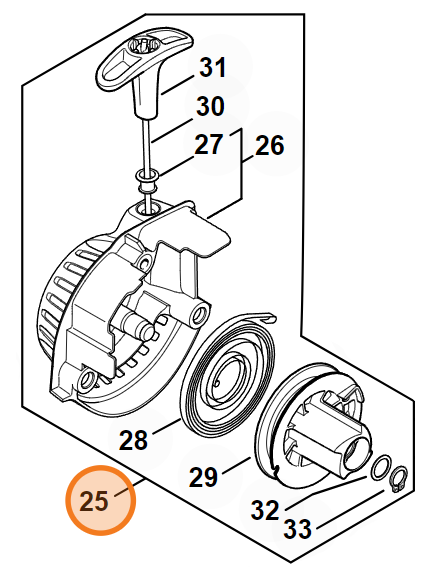 Stihl Rewind Starter Assembly | 4149 190 4001 | Fits many models