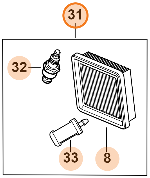 Stihl Service Kit | 4180 007 1042 | Fits FC 91, HT 105, FS 91 R, KM 91 R, FC 91, and more