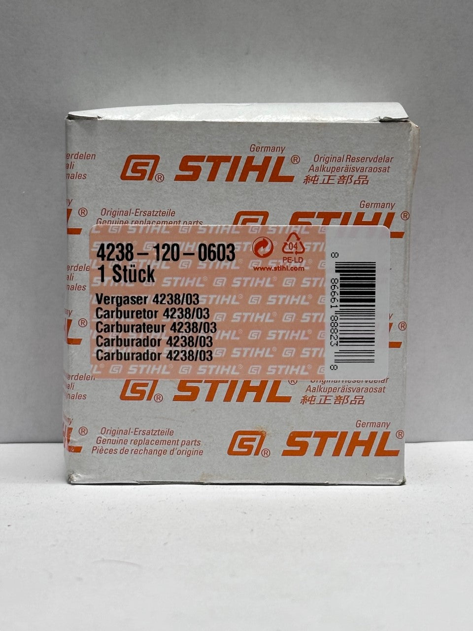 Stihl Carburetor Assembly 4238/03 | Fits TS 410, TS 420, TS 440 | 4238 120 0603