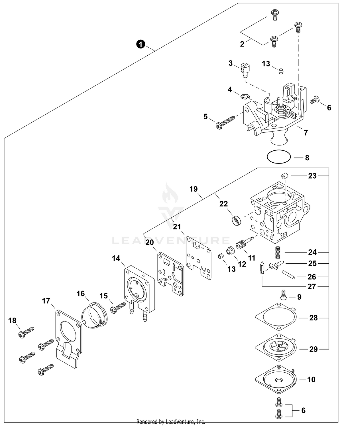 Echo Carburetor Assembly | A021004740 | Fits many models
