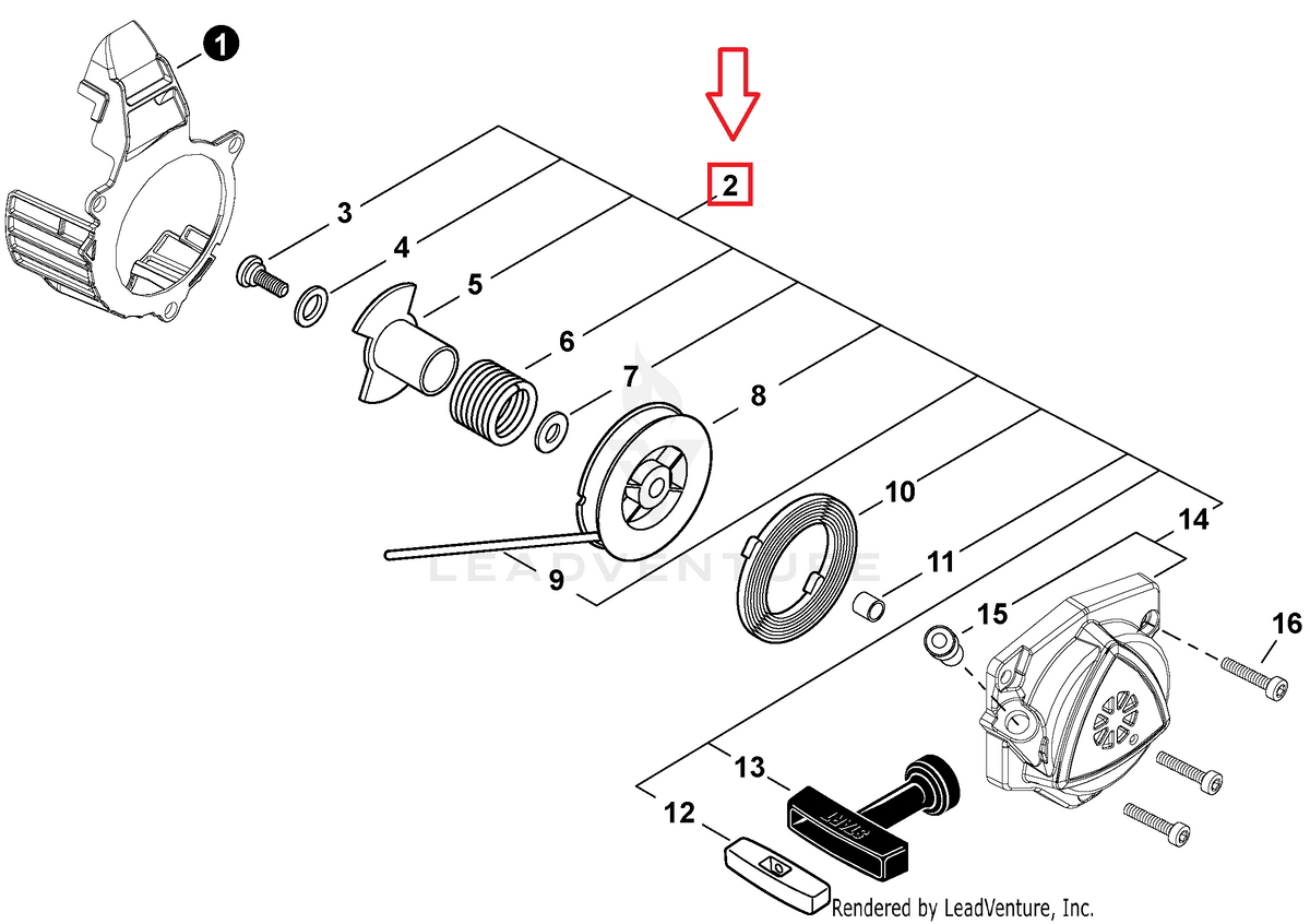 Echo Recoil Starter Assy | A051003411 | Fits many models