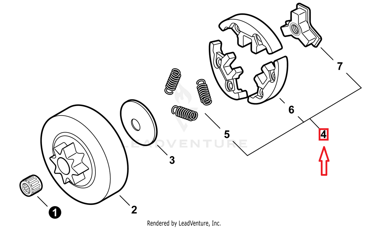Echo Clutch Assembly | Fits CS-2511T, 251TSN, CS-2511P | A056000830