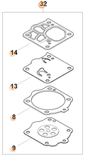 Stihl Carburetor Gasket Kit | 1144 007 1700 | For MS 881, MS 881-R, MS 661 C-M R, MS 661 C-M
