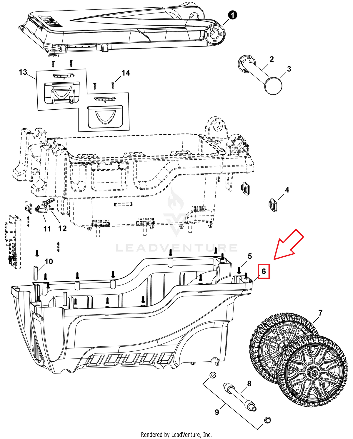 Echo Lower Housing | YH479003880