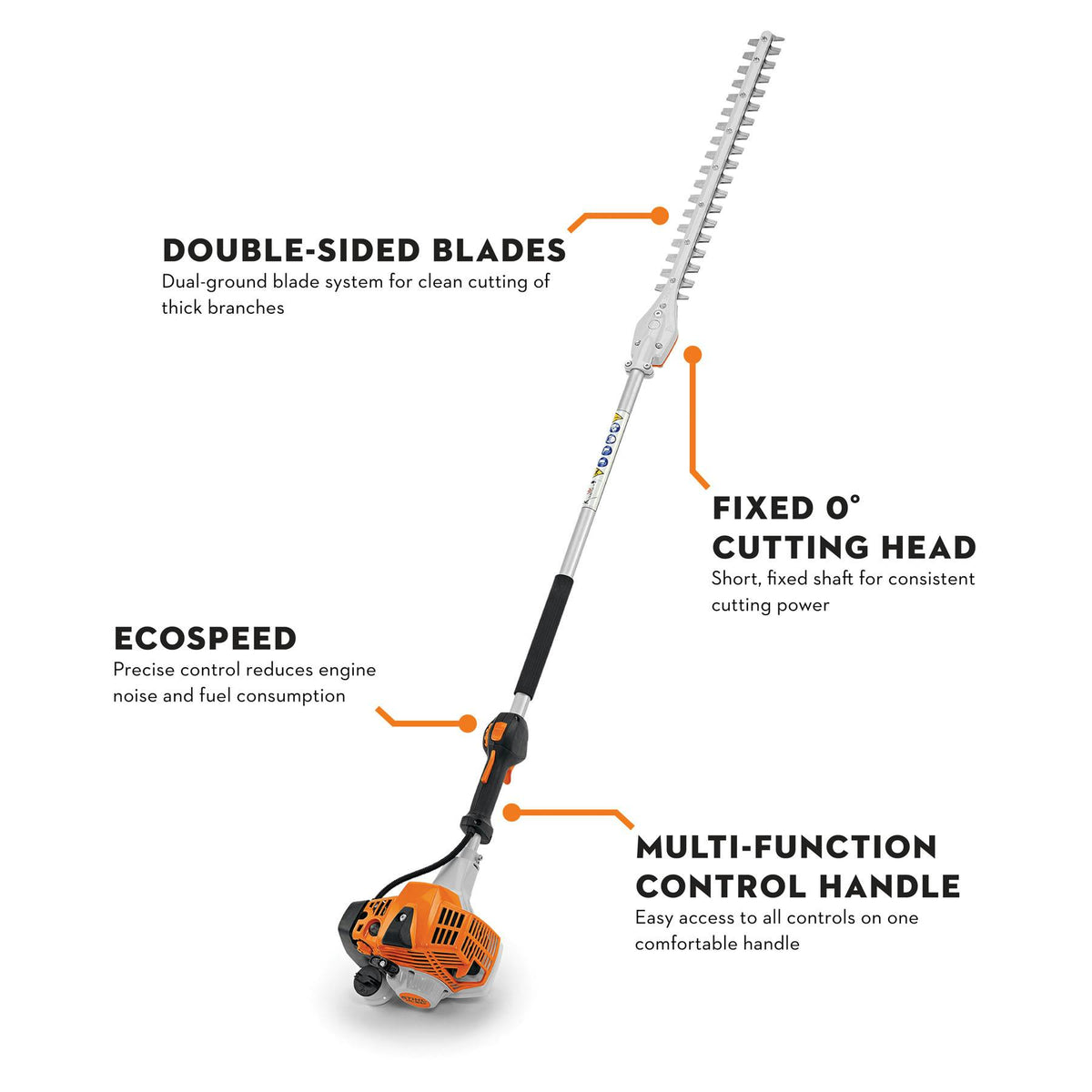 Stihl HL 94 K (0°) Extended Reach Gas Hedge Trimmer