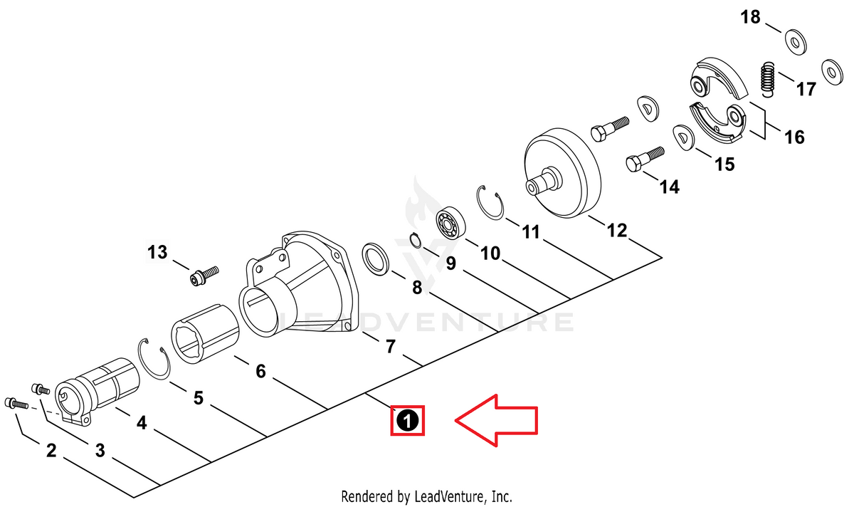 Echo Clutch Case Assembly | P022037010