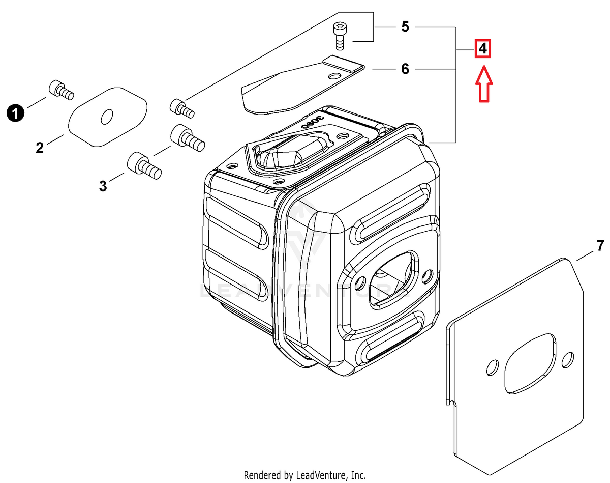 Echo Muffler Assembly | P100012521 | Fits Shindaiwa 493, CS-4920