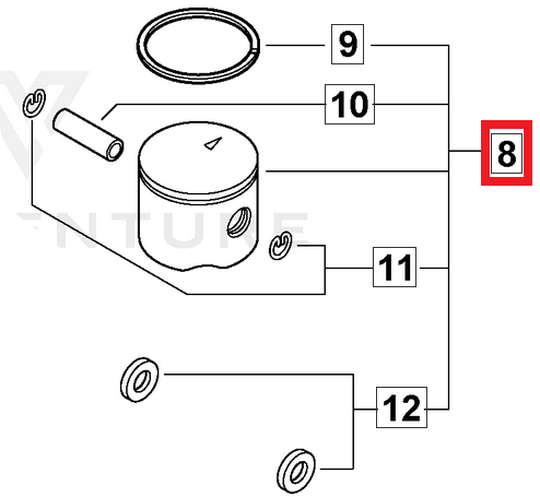 Echo Piston Kit | P100013550 | Fits many models